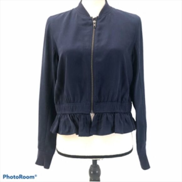 Halogen Peplum Zip Up Jacket. Size S. - Picture 1 of 4